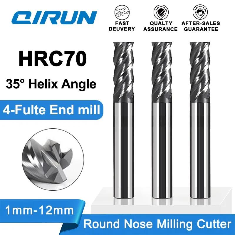 QIRUN HRC 70 4 ÷Ʈ ī̵  ,   ֽ ƿ и Ŀ, CNC ӽô Ŀ, 1mm-20mm